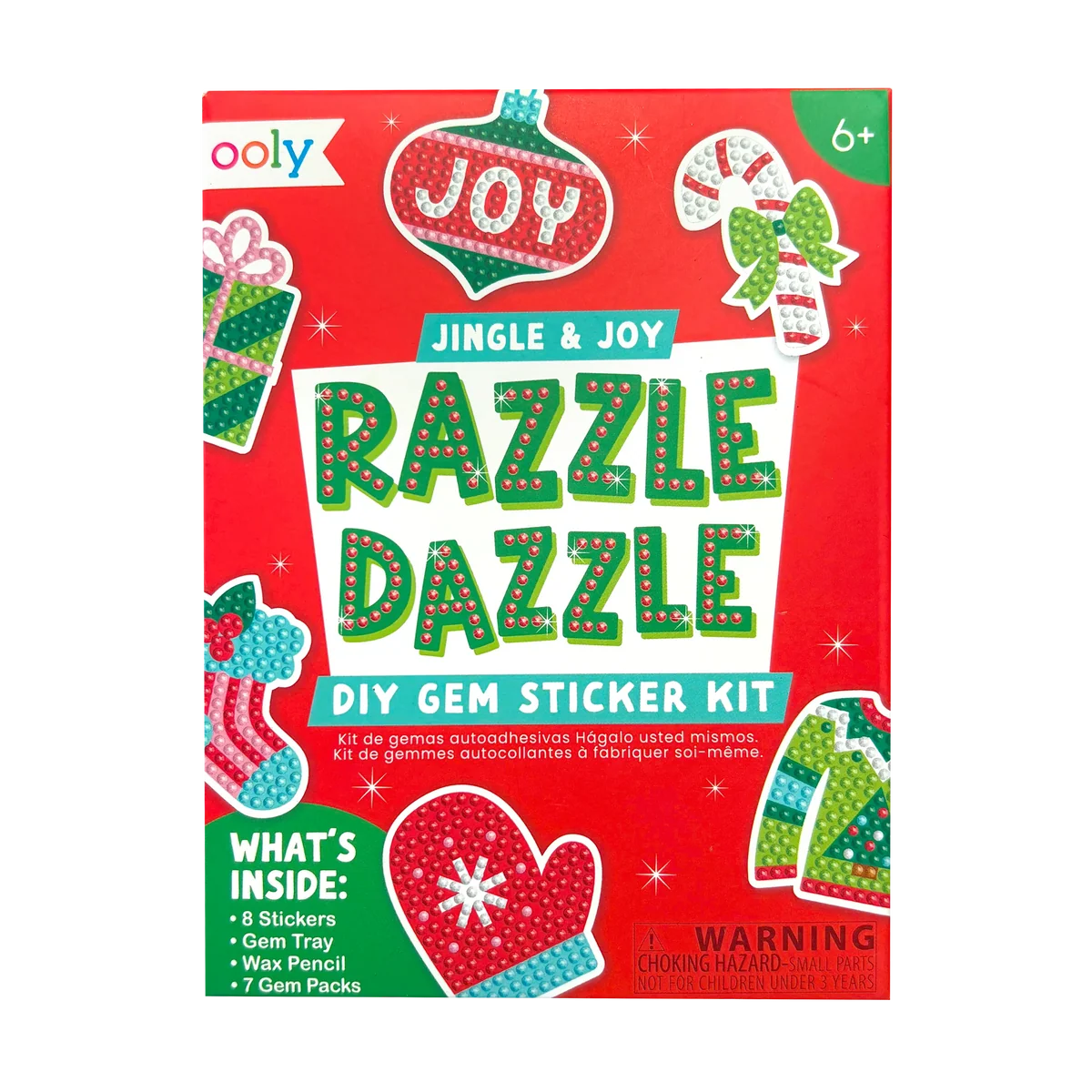 Ooly Jingle & Joy Gem Sticker Kit